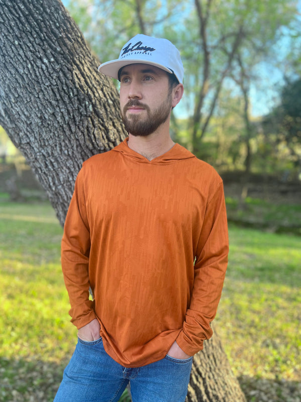 Burnt Orange Digital Camo Performance Hoodie